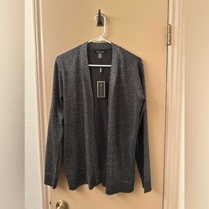 Metallic Black Cardigan